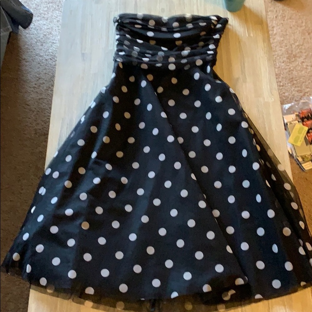 Bcbg max azria polka dot dress